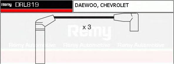 DELCO REMY DRL819 Провода зажигания (комплект)