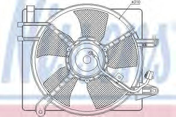 NISSENS 85061 Вентилятор системы охлаждения двигателя