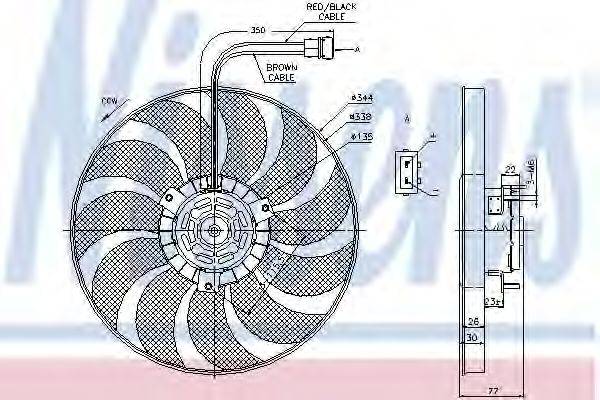 Вентилятор системы охлаждения двигателя NISSENS 85676