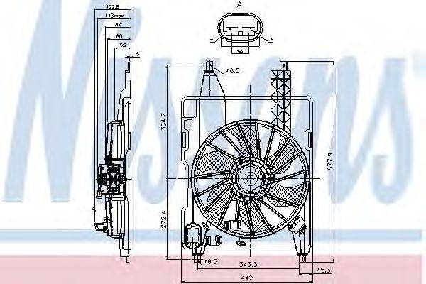 Вентилятор системы охлаждения двигателя NISSENS 85706
