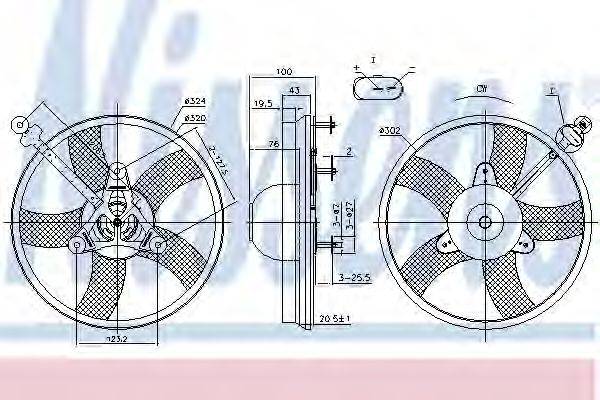Вентилятор, охолодження двигуна NISSENS 85759