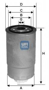 Фильтр топлива UFI 24.351.00