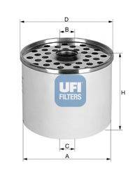 Фильтр топлива UFI 24.360.00