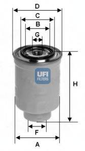 Фильтр топлива UFI 24.366.00