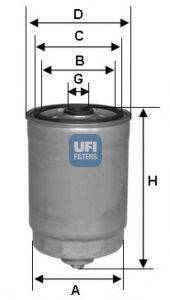 Фильтр топлива UFI 24.441.00