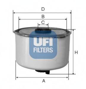 Фильтр топлива UFI 24.454.00