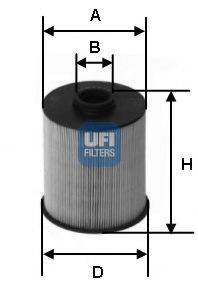 Фильтр топлива UFI 26.006.00