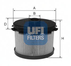 Фильтр топлива UFI 26.688.00