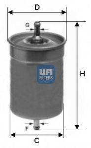 Фильтр топлива UFI 31.500.00