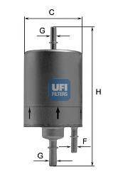 Фильтр топлива UFI 31.830.00