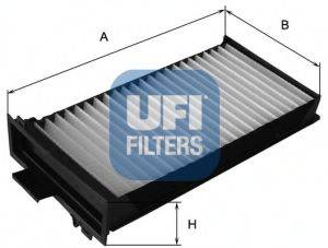 Фільтр, повітря у внутрішньому просторі UFI 53.104.00
