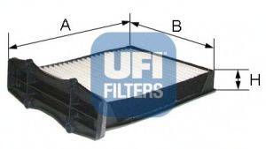 Фільтр, повітря у внутрішньому просторі UFI 53.105.00