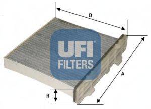 Фільтр, повітря у внутрішньому просторі UFI 54.147.00