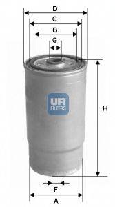Фильтр топлива UFI 24.012.00
