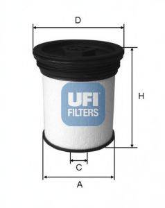 Фильтр топлива UFI 26.019.01