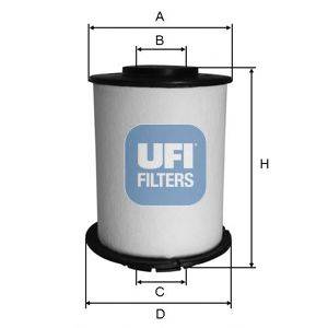 Фильтр топлива UFI 26.033.00