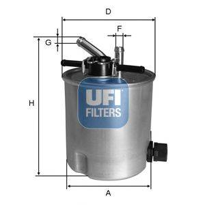 Фильтр топлива UFI 55.394.00