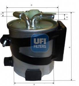 Фильтр топлива UFI 55.418.00