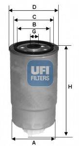 Фильтр топлива UFI 24.529.00