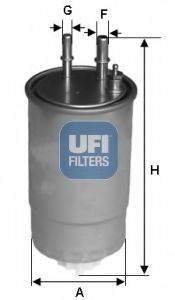 Фильтр топлива UFI 24.ONE.0B