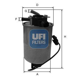 Фильтр топлива UFI 24.018.01
