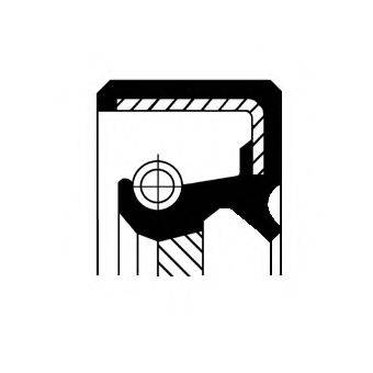 Кільце ущільнювача, ступінчаста коробка передач; Кільце ущільнювача, диференціал CORTECO 19016602B