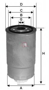 Фильтр топлива SOFIMA S 4H2O NR