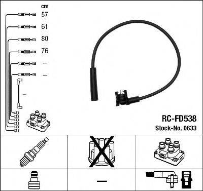 Провода зажигания (комплект) NGK 0633