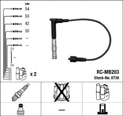 Провода зажигания (комплект) NGK 0738