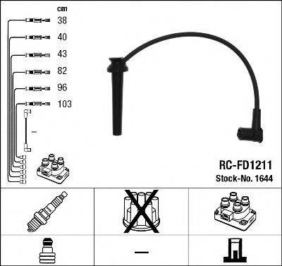 Провода зажигания (комплект) NGK 1644