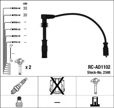 Провода зажигания (комплект) NGK 2348