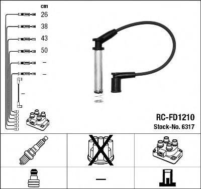 Провода зажигания (комплект) NGK 6317