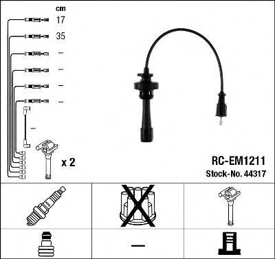 Провода зажигания (комплект) NGK 44317