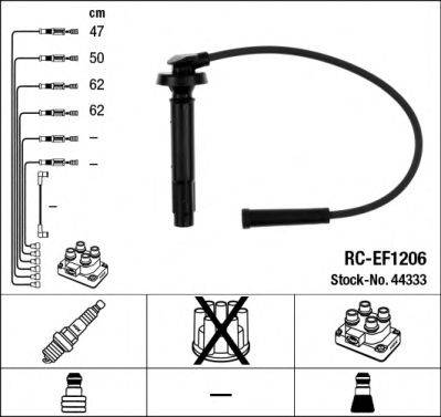 Провода зажигания (комплект) NGK 44333