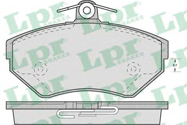 Колодки (дисковый тормоз) LPR 05P718