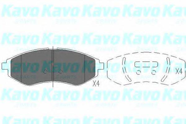 Комплект гальмівних колодок, дискове гальмо KAVO PARTS KBP-1003