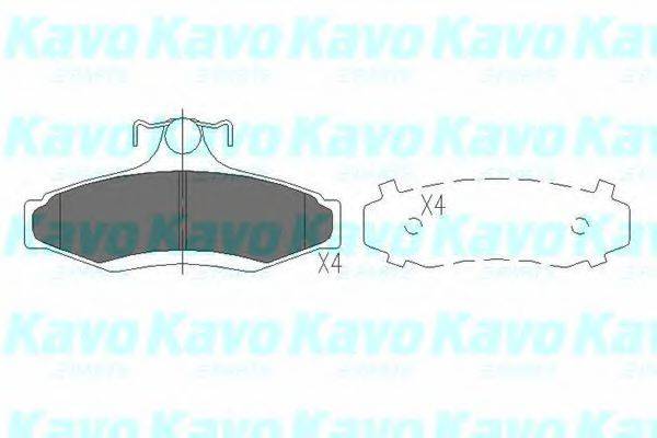 Колодки (дисковый тормоз) KAVO PARTS KBP-1006