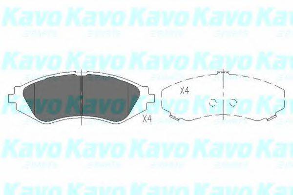 Колодки (дисковый тормоз) KAVO PARTS KBP-1008