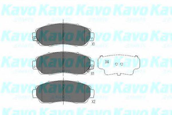 Колодки (дисковый тормоз) KAVO PARTS KBP-2046
