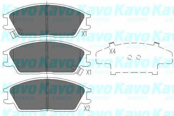 Колодки (дисковый тормоз) KAVO PARTS KBP-3028