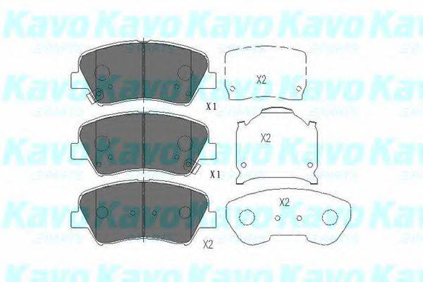 Колодки (дисковый тормоз) KAVO PARTS KBP-3030
