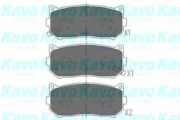 Колодки (дисковый тормоз) KAVO PARTS KBP-4001
