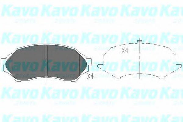 Колодки (дисковый тормоз) KAVO PARTS KBP-4505