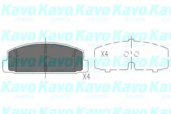 Колодки (дисковый тормоз) KAVO PARTS KBP-4506