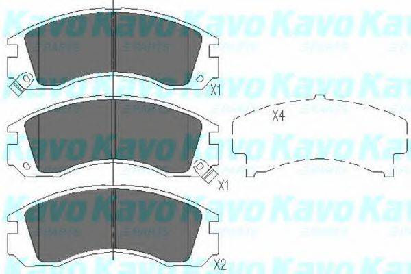 Колодки (дисковый тормоз) KAVO PARTS KBP-5503