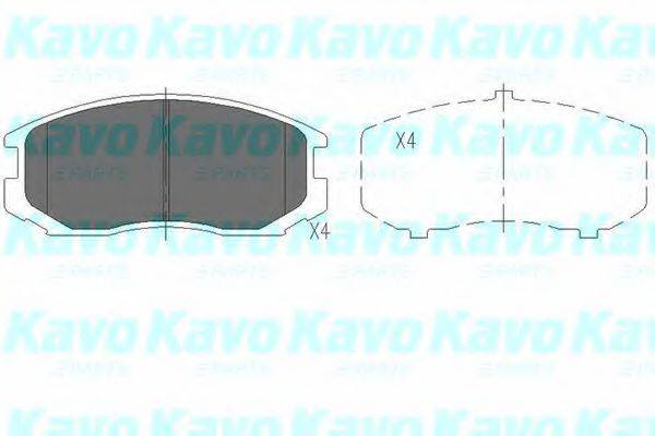 Колодки (дисковый тормоз) KAVO PARTS KBP-5505