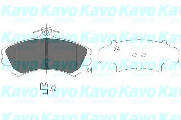 Колодки (дисковый тормоз) KAVO PARTS KBP-5507