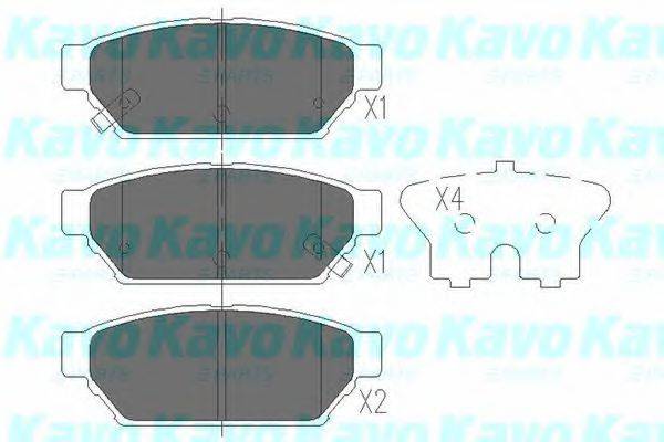 Колодки (дисковый тормоз) KAVO PARTS KBP-5510