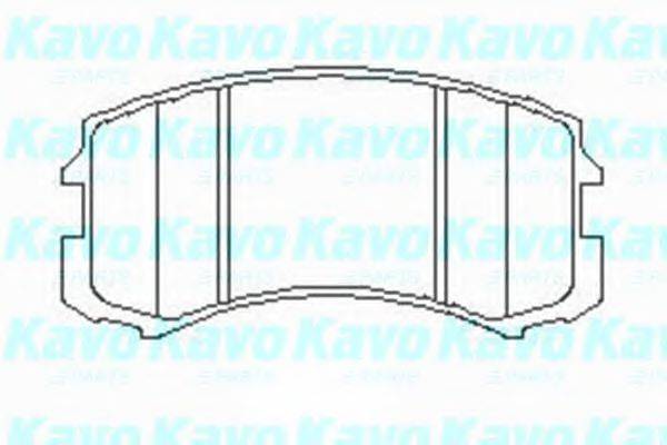 Колодки (дисковый тормоз) KAVO PARTS KBP-5537