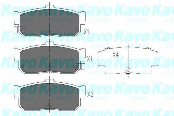 Колодки (дисковый тормоз) KAVO PARTS KBP-6513